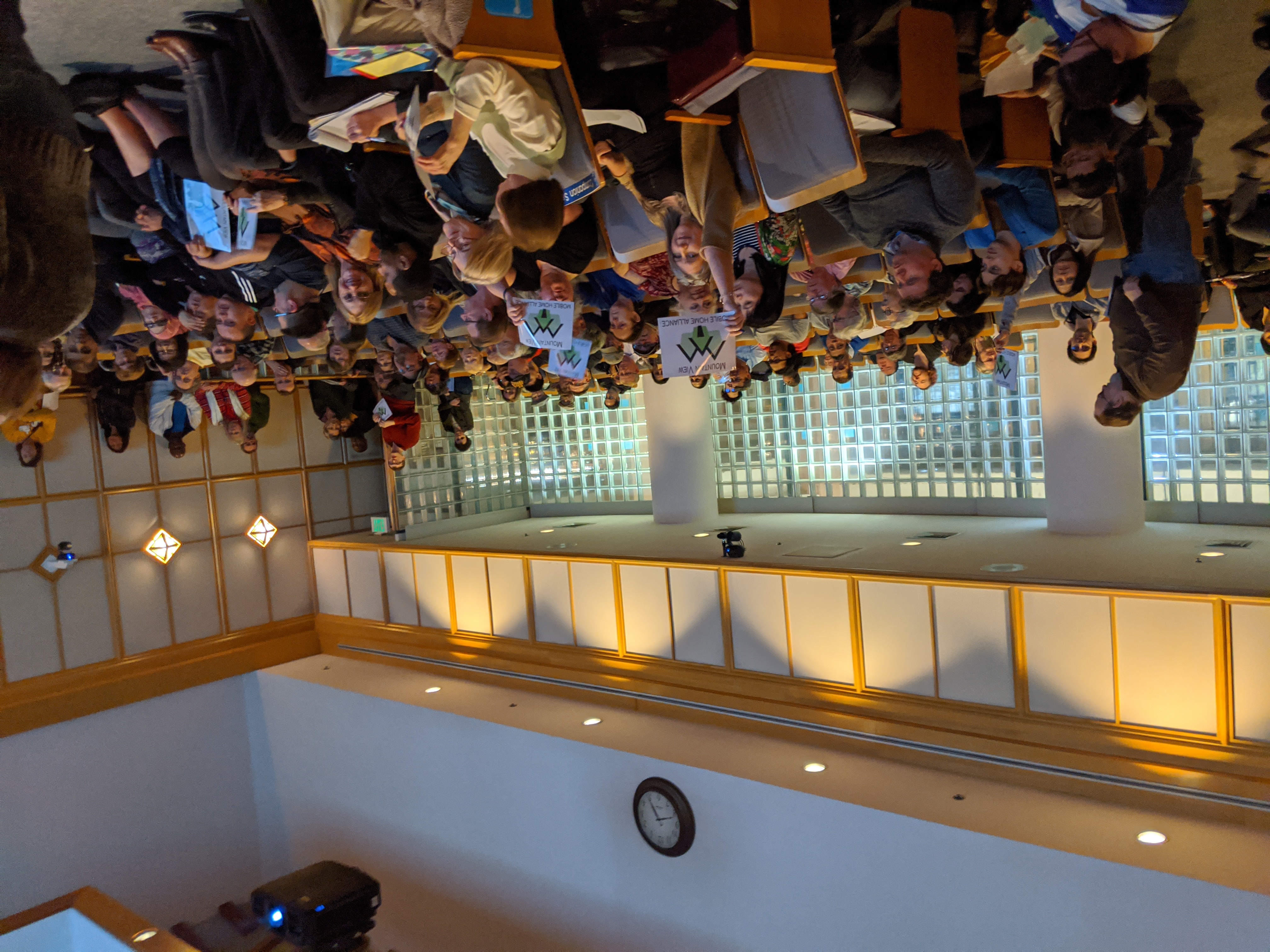 Council Meeting with a lot of our residents